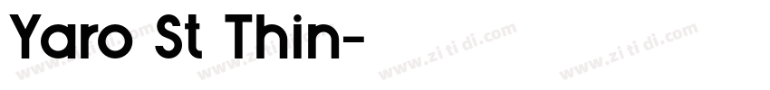 Yaro St Thin字体转换